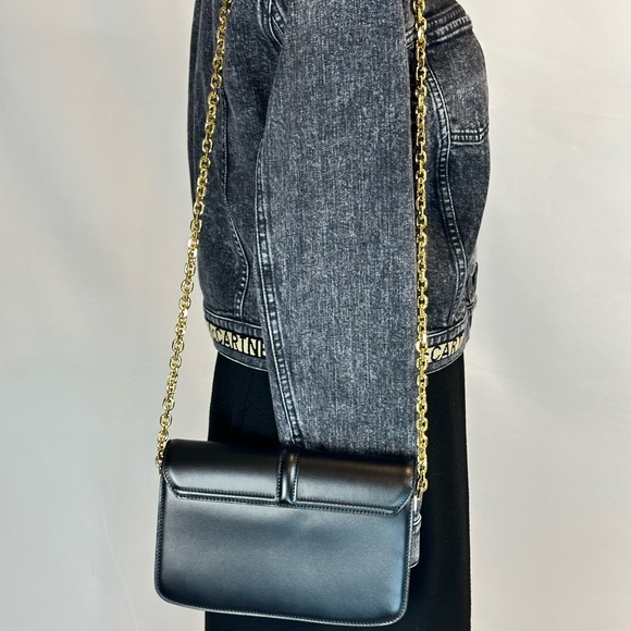 Celine 16 Chain Bag Black Satinated Calfskin - Picture 6 of 7